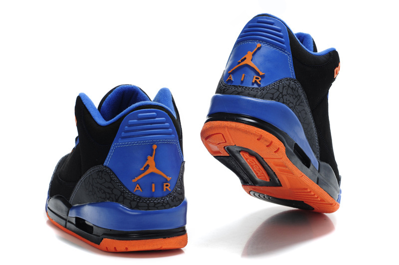 Air Jordan 3 Men Shoes Blue/Black Online